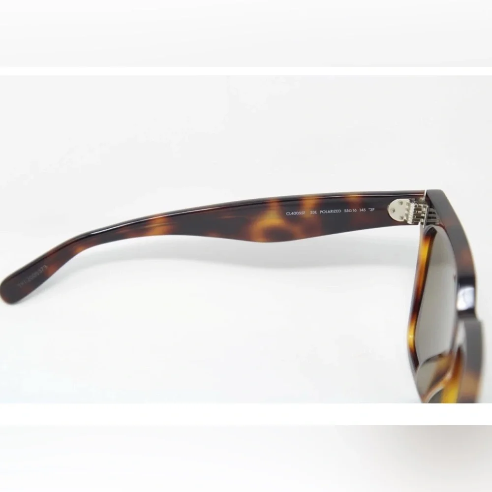 Celine CL40055F 53E Shiny Havana Ladies Sunglasses Polarized (LP9022361) - Picture 7 of 9